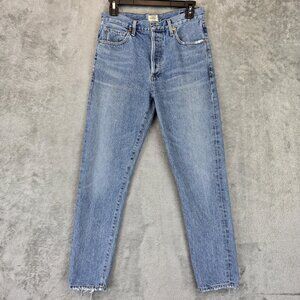 Citizens of Humanity Jeans Womens 26 Blue Liya High Rise Crop Button Fly USA